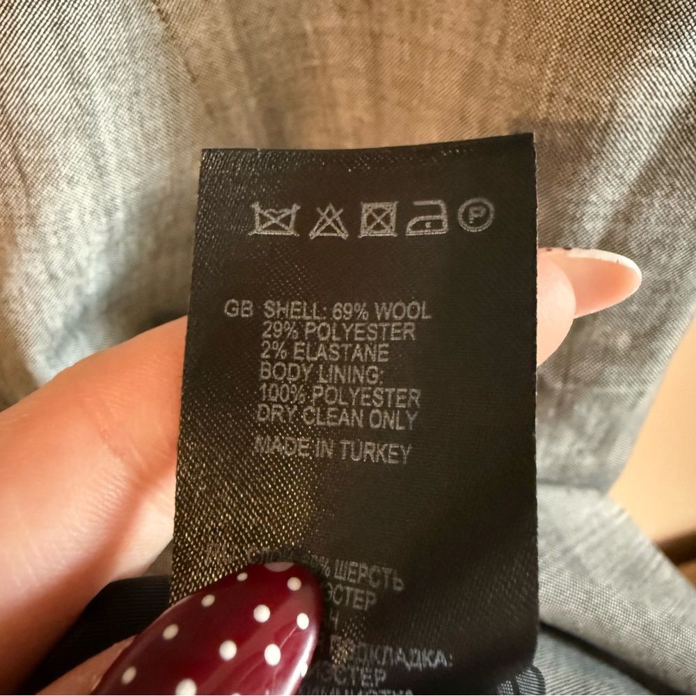 Reiss Cian Row Sheath Dress Gray Wool US 8 UK 12 - Picture 5 of 7